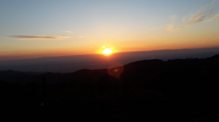 Sonnenuntergang auf dem Schauinsland